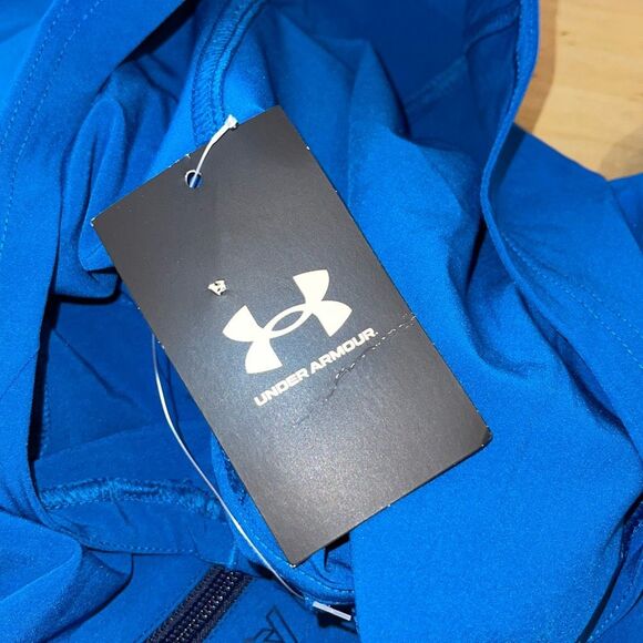 Under Armour Womens Two-tone Colorblock Full Zip Hooded Jacket Blue Small NWT‎ - Picture 9 of 11
